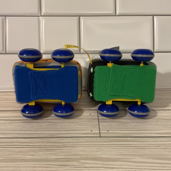 Melissa & Doug K's Kids Soft Plush Pull-Back Construction Vehicles Baby Toys - Picture 4 of 4